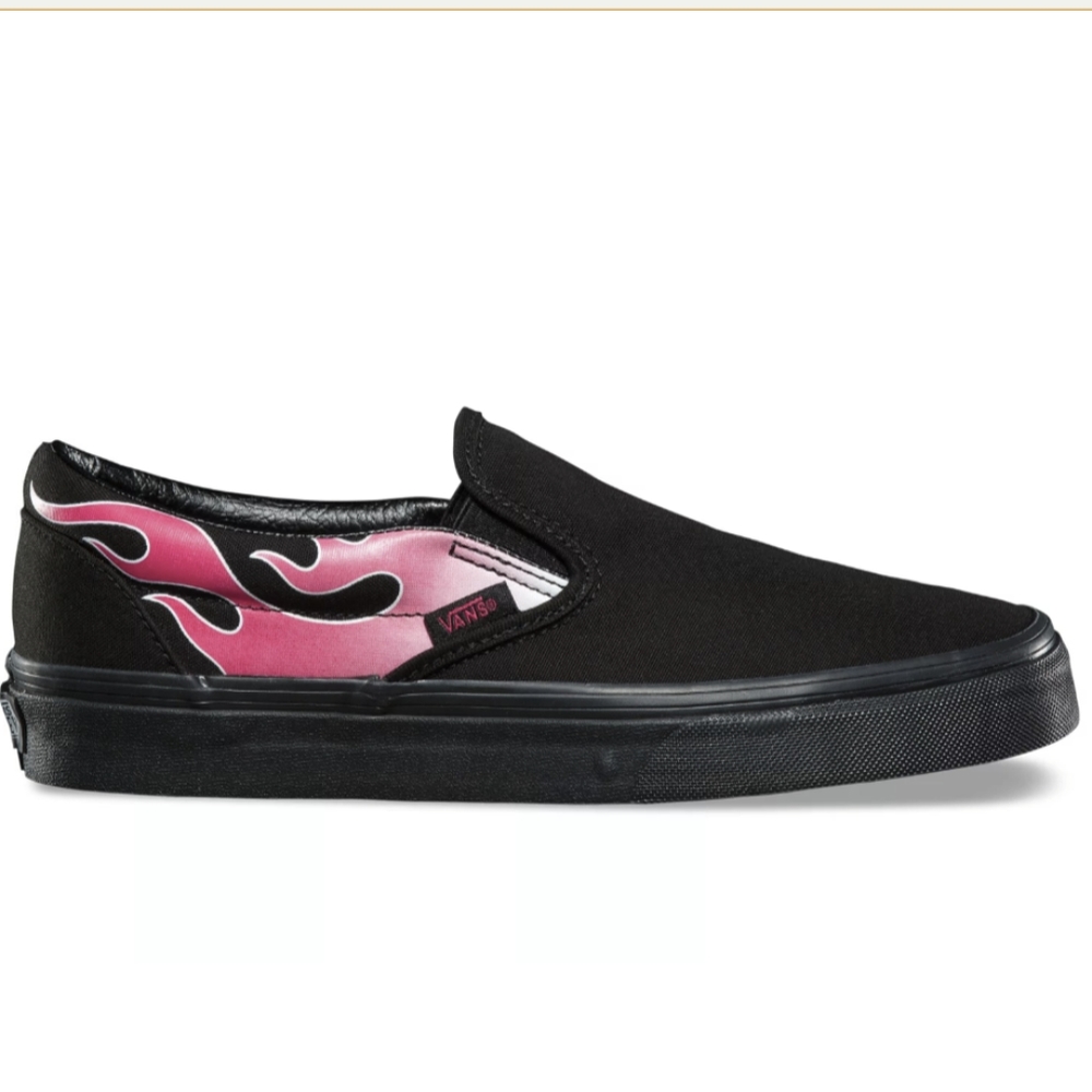 Vans Classic Slip-On Flame Neon Pink/Black